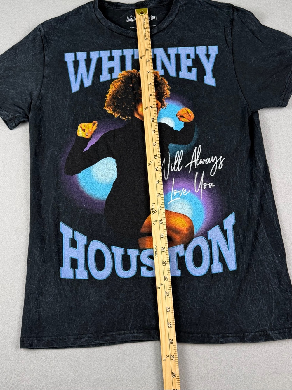 Whitney Houston Black Graphic Short Sleeve Tee - Icon Portrait - Picture 3 of 6